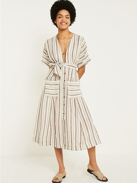 Free People Dresses & Skirts - Free People Monday Stripe Midi Dress